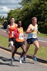 Wondiye Fikre Indelbu and James Bulman lead from James Askew in the Newton Aycliffe 10k Road Race.